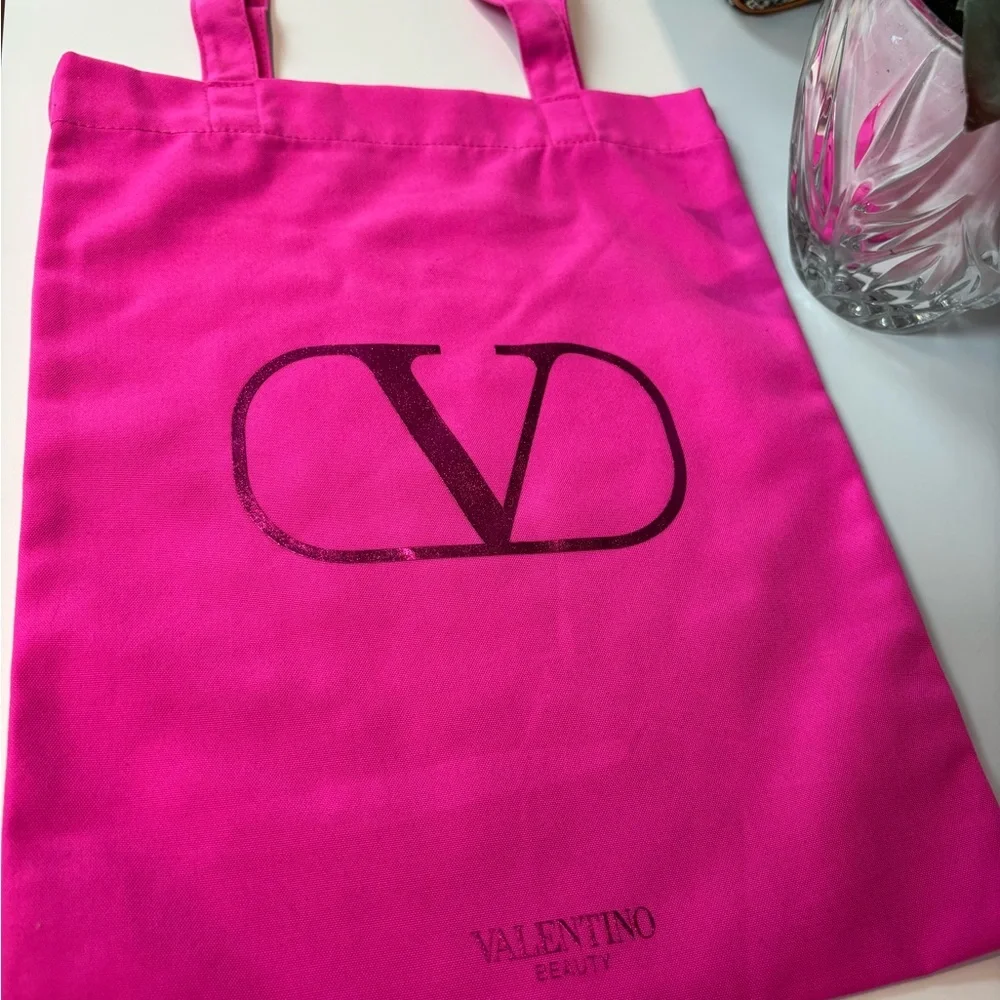 NEW 3-piece bundle | Valentino Pink Tote w multi scarf + SJP Crossbody Strap - Picture 5 of 8